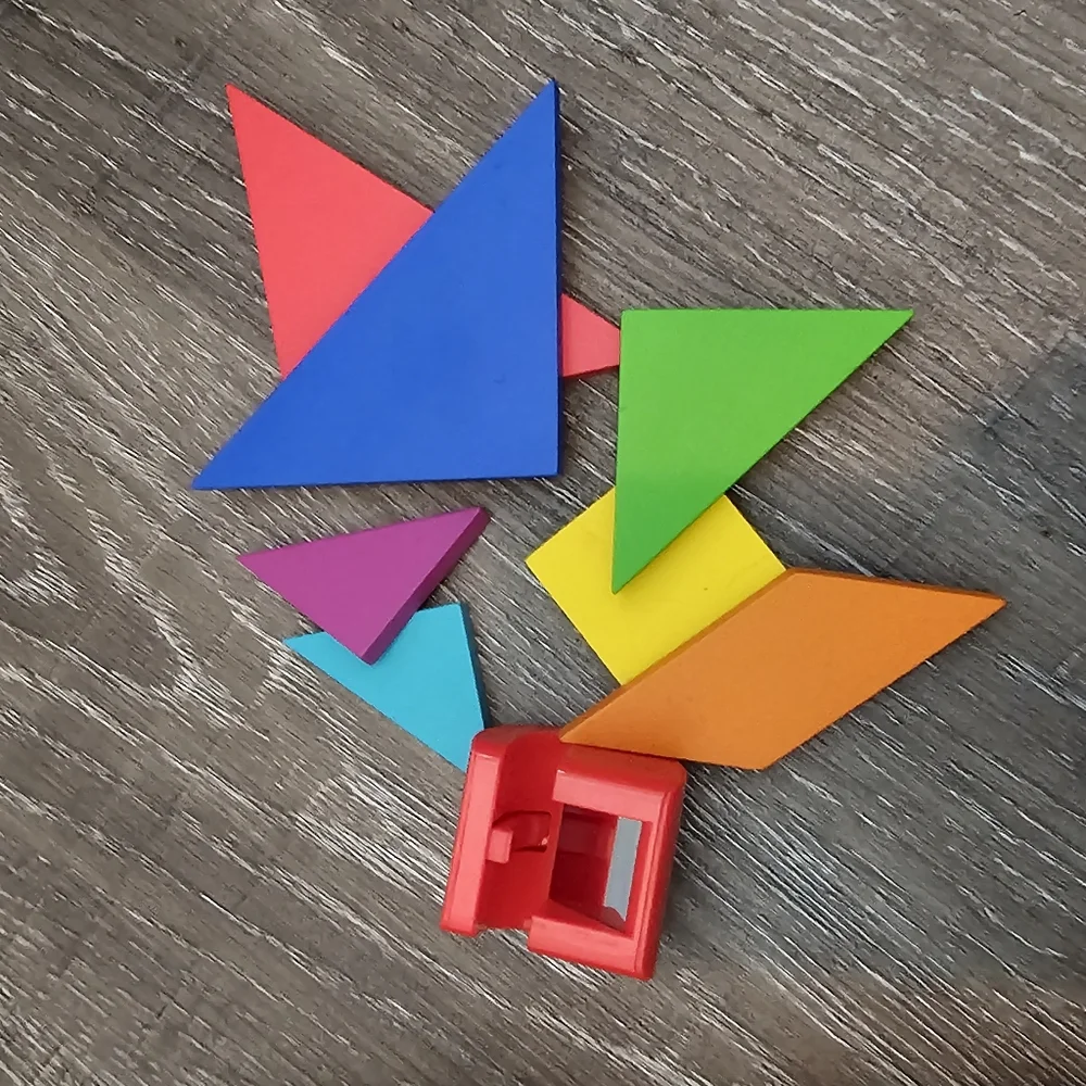 Bundle of Montessori School Home school‎ Manipulatives Tangram Shapes Puzzle
